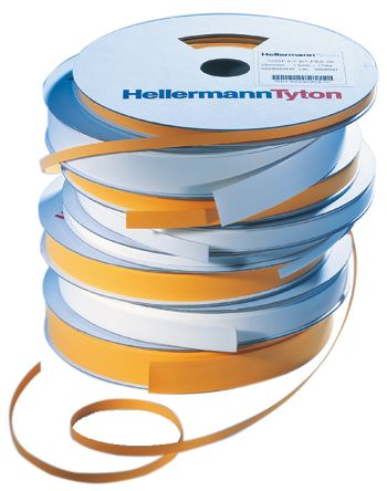 HellermannTyton TLFX Wärmeschrumpfschlauch-Etiketten X 4.8mm Auf Gelb Polyolefin