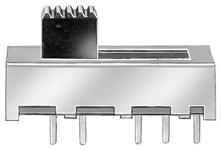KNITTER-SWITCH Schiebeschalter, 2-poliger Einschalter PCB-Montage, Löt-Pin