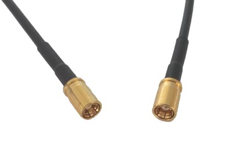 Telegartner Câble Coaxial, RG174, SMB, / SMB, 300mm, Noir