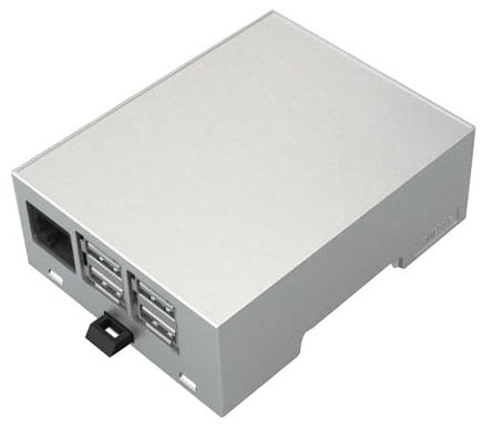 Italtronic Modulbox DIN Rail Raspberry Pi Gehäuse, Passend Für Raspberry Pi 2B Und B+ 71 X 60 X 32mm ABS, Polycarbonat