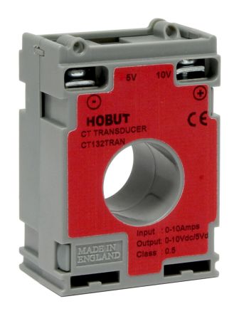 HOBUT CT132TRAN, 10:1 Stromwandler 10A, Leitermaß 21mm, 45mm X 30mm X 65mm