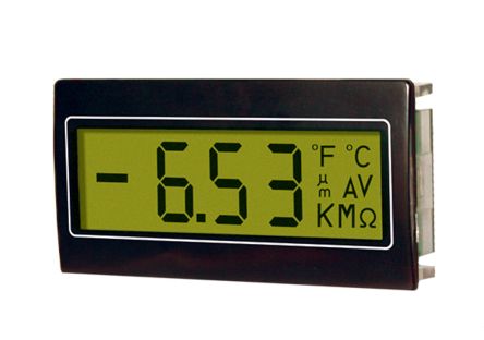 Trumeter LCD Einbaumessgerät Für Spannung H 68mm B 33mm 3.5-Stellen T. 14mm 14 Mm Ziffernhöhe
