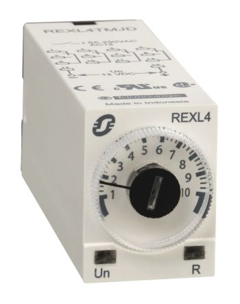 Schneider Electric Temporizador Multifunción Harmony Time, 24V Ac, 3A, 4 Contactos, Tempo. 0.1 S → 100h