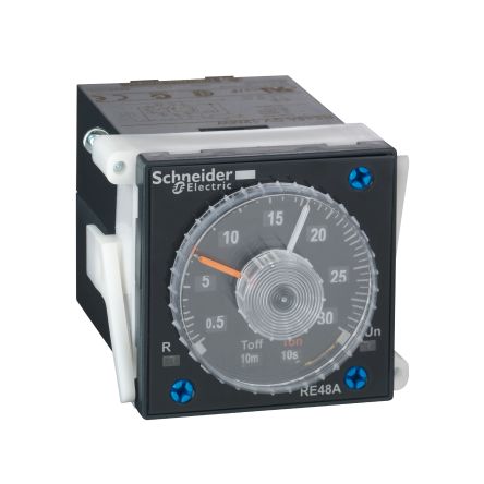 Schneider Electric Harmony Time Series Panel Mount Timer Relay, 24 → 240V ac/dc, 2-Contact, 0.02 s →