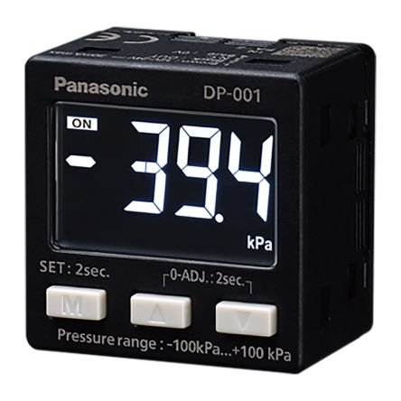 Panasonic G1/8 Relativ Drucksensor -1bar Bis 1bar, NPN-Schließer/Öffner, Für Luft, Nicht-korrosives Gas