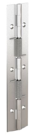 Pinet Stainless Steel Spring Hinge, Screw Fixing, 180mm X 40mm X 1.5mm