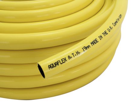 RS PRO Schlauch, Ø 25mm 32.5mm Gelb PVC Übertragung 24 Bar Für Bewässerung X 50m