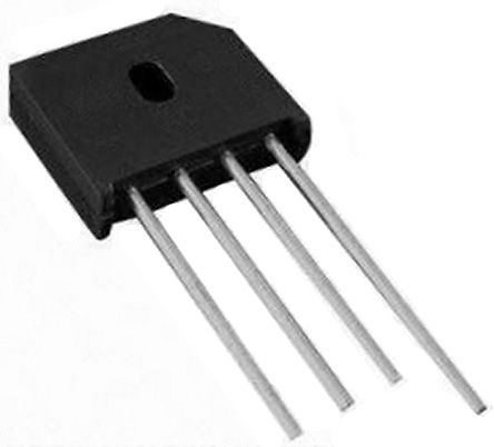 HY Electronic Corp Brückengleichrichter, 1-phasig 6A 600V THT 1V KBU 4-Pin 200μA Siliziumverbindung