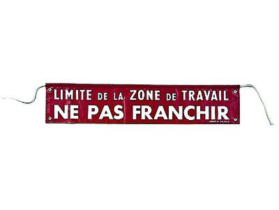 Penta Verbotszeichen, Französisch, Limite De La Zone De Travail – Ne Pas Franchir, 200 Mm X 1m