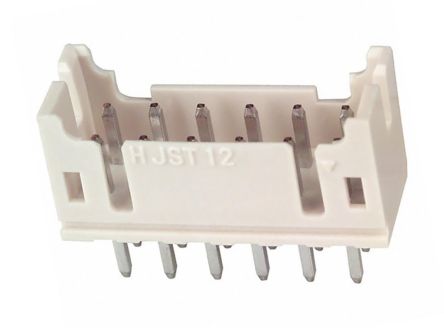 JST PHD Leiterplatten-Stiftleiste Gerade, 12-polig / 2-reihig, Raster 2.0mm, Kabel-Platine, Lötanschluss-Anschluss,
