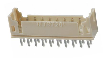 JST PHD Leiterplatten-Stiftleiste Gerade, 20-polig / 2-reihig, Raster 2.0mm, Kabel-Platine, Lötanschluss-Anschluss,
