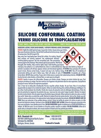 MG Chemicals 422B Silikon Leiterplatten Schutzlack Transparent, Dose 1 L