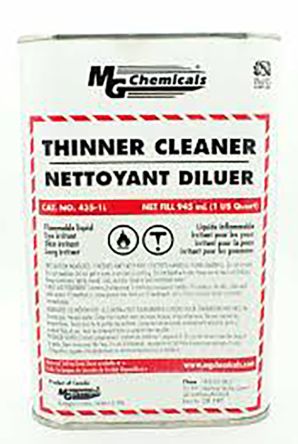 MG Chemicals Disolvente De Revestimiento Conformado 435 THINNER, Lata De 1 L, Transparente