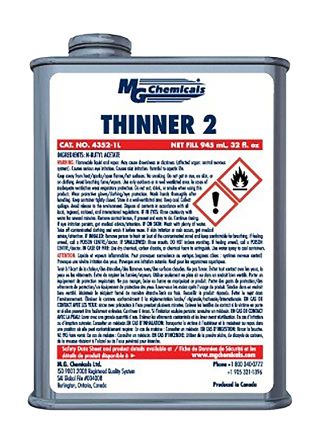 MG Chemicals 4352 THINNER 2 Acryl, Alkyd-Polyester, Zelluloseazetat-Butyrat, Epoxidharz, Nitrozellulose, Polyesterharz