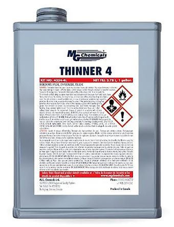 MG Chemicals 4354 THINNER 4 Acryl, Urethan Elektronik Schutzlack-Verdünner Transparent, Dose 1 L