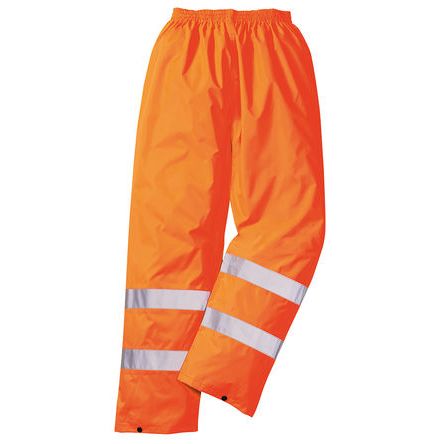 RS PRO Unisex Warnschutz-Arbeitshose, Polyester Orange, Größe S X 31Zoll