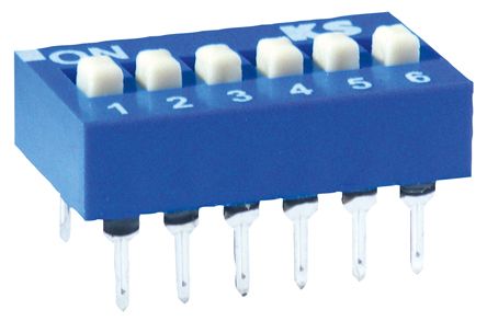 KNITTER-SWITCH PCB-Montage DIP-Schalter 8-stellig 8 PST, Kontakte Vergoldet 100 MA (nicht Schaltend), 25 MA