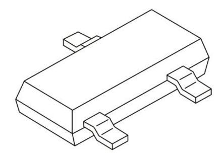 Vishay TN2404K-T1-GE3 N-Kanal, SMD MOSFET 240 V / 300 MA 510 MW, 3-Pin SOT-23