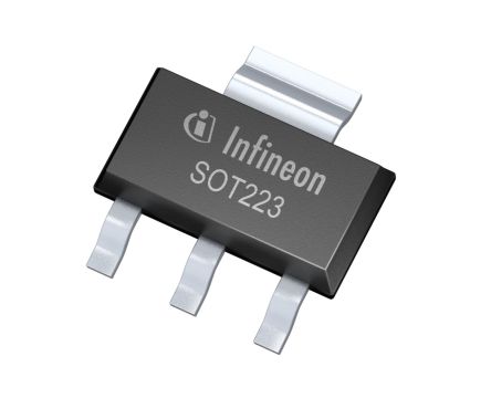 Infineon Interruptor De Potencia Inteligente ITS4141NHUMA1, Interruptor De Lado Alto -0.3 → 48V 0.7A SOT-223 3 + Tab Pines