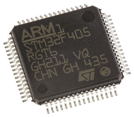 Stm32f405rgt6 Stmicroelectronics Stm32f405rgt6 32bit Arm Cortex M4f Microcontroller Stm32f 168mhz 1 024 Mb Flash 64 Pin Lqfp Rs Components