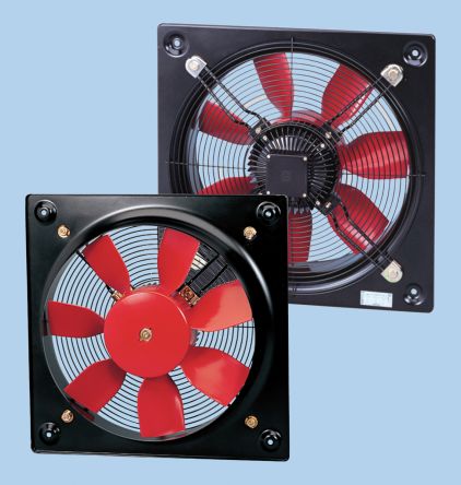 Soler&Palau 014158 - HCFB/4-250/H HCFB Square Wall Mounted Helix Fan, 1090m³/h, 49dB, Compact Design, Corrosion