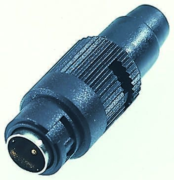 Binder Circular Connector, 4 Contacts, Cable Mount, Subminiature Connector, Plug, Male, IP40, 710 Series