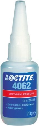 Loctite 4062 Sekundenkleber Cyanacrylat Flüssig Transparent, Flasche 20 G
