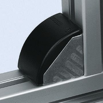 Bosch Rexroth Polypropylen Kappe Für Winkelklammer, Abschlusskappe Schwarz, 20 X 40 Mm, 6mm