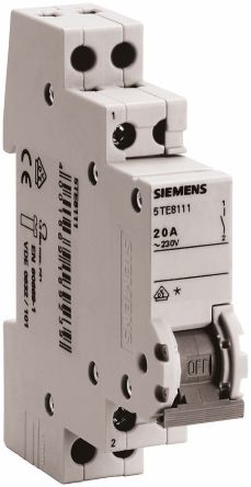 Siemens Trennschalter 1P-polig 20A Grau 230V Ac 1-phasig Schließer