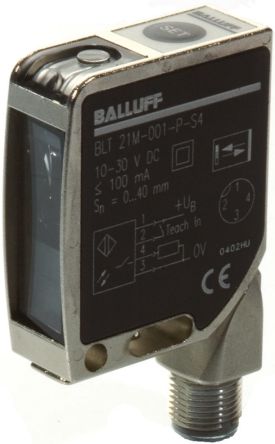 BALLUFF Capteurs D'intensité De Lumière 40 Mm LED UV, PNP, 30 MA, 10→30 V, IP67 BLT