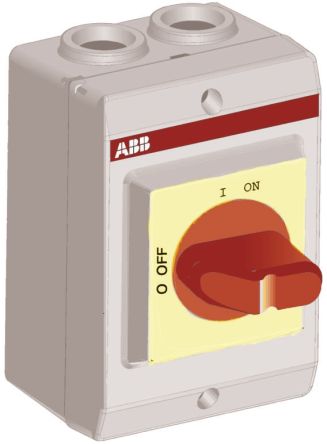 ABB Trennschalter 3-polig 23A Rot IP 65 7,5kW 690V Ac 3-phasig Schließer/Öffner