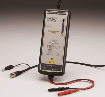 Testec TT-SI 9010 Oscilloscope Probe, Probe Type: Active, Differential 70MHz 2500 V ac, &#177;7000 V ac/dc