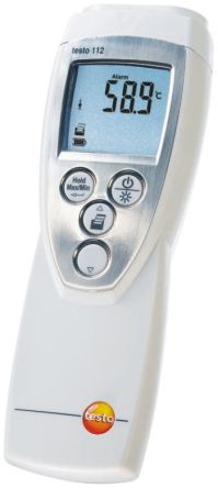 Testo Digital Thermometer, 112,, Bis +300°C ±0,2 °C Max, Messelement Typ NTC, PT100