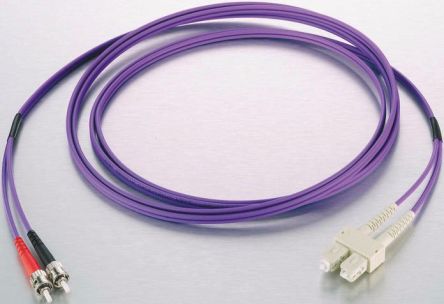 RS PRO LWL-Kabel 10m Multi Mode Violett LC ST 50/125μm