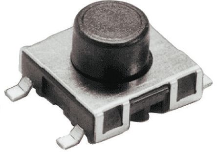 Schurter IP67 Tactile Switch, SPST 50 MA @ 42 V Dc 1.3mm