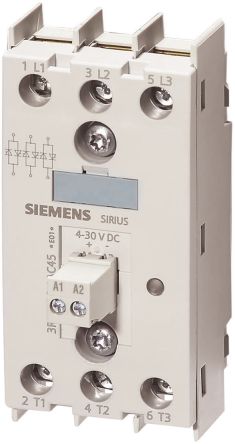 Siemens Tafelmontage Halbleiterrelais Mit Nulldurchgang, 3-poliger Schließer 600 V / 55 A