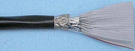 3M Cable Plano Redondo Apantallado De 40 Conductores, Paso 1.27mm, Long. 30m, Anch. 49,5 Mm