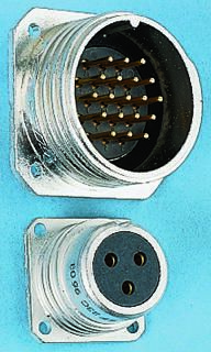 Amphenol Socapex Circular Connector, 5 Contacts, Panel Mount, Socket, Male, SL61 Series