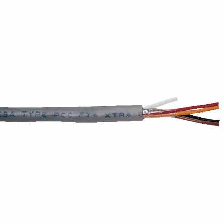 Alpha Wire XTRA-GUARD 1 Datenkabel, 9-paarig 0,25 Mm² Ø 8.43mm U/UTP Schirmung PVC Isoliert Twisted Pair Grau
