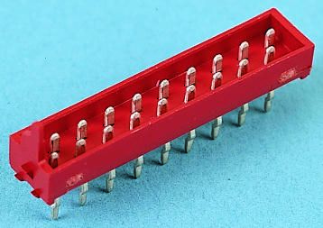 TE Connectivity Micro-Match Leiterplatten-Stiftleiste Gerade, 12-polig / 2-reihig, Raster 2.54mm, Platine-Platine,