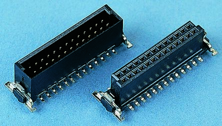 ERNI Conector Hembra Para PCB Serie SMC, De 80 Vías En 2 Filas, Paso 1.27mm, Montaje Superficial, Para Soldar