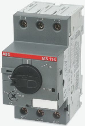 ABB 电机保护断路器, MS116系列