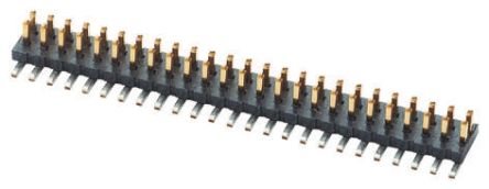 Samtec FTS Series Straight Surface Mount Pin Header, 40 Contact(s), 1.27mm Pitch, 2 Row(s), Unshrouded