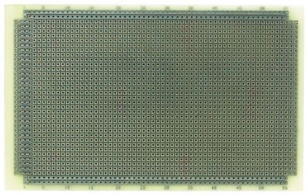 CIF Double Sided Matrix Board FR4 1mm Holes, 2.54 X 2.54mm Pitch, 160 X 100 X 1.6mm