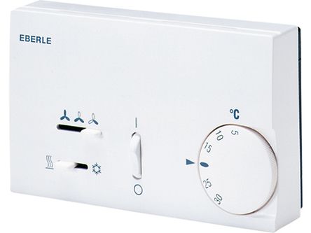 Eberle Thermostat, +5 → +30 °C, 6A, Wechsler 1-polig