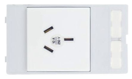 HARTING Netzsteckverbinder Tafelmontage, 2P+E, Typ I – Australien/China, 250 V / 10A Grau, Für Australien, China