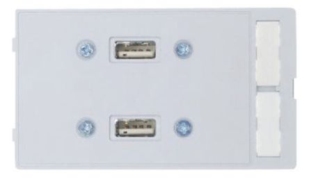 HARTING Han-Port USB-Steckverbinder 2.0 A, 2-Port Buchse, Tafelmontage