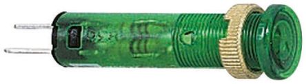 Schneider Electric Indicador LED, Verde, Lente Rebajada, Marco Negro, Ø Montaje 8mm, 48V, 10mA