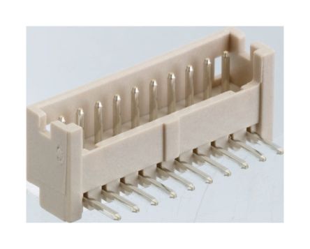 Hirose DF13 Leiterplatten-Stiftleiste Gewinkelt, 12-polig / 1-reihig, Raster 1.25mm, Kabel-Platine,