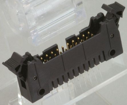 JAE PS Leiterplatten-Stiftleiste Gerade, 10-polig / 2-reihig, Raster 2.54mm, Kabel-Platine, Lötanschluss-Anschluss,